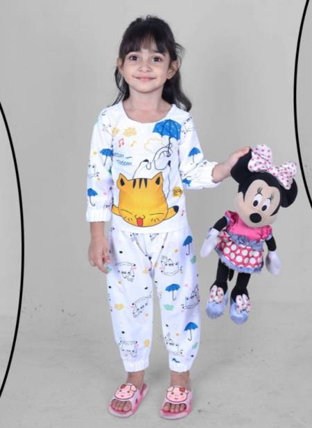 Blue Colour Casual Wear Stretchable Lycra Top And Pant Baby Girls Collection BABY 7 02